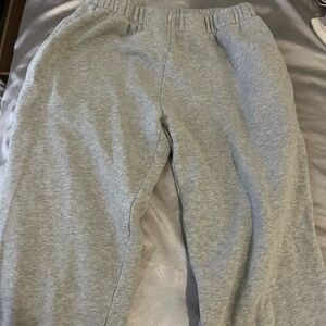 brandy melville john galt grey basic sweats cuffed leg